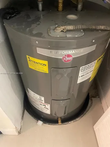 a view of water heater