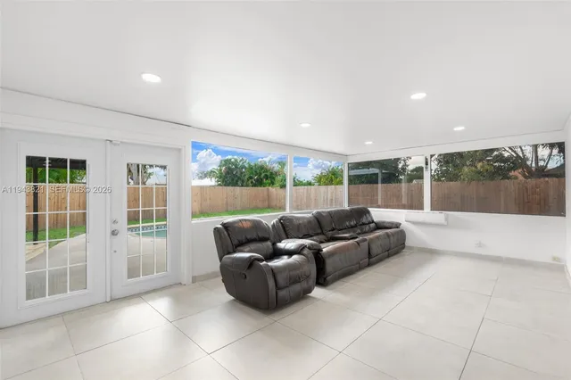 a view of an empty room