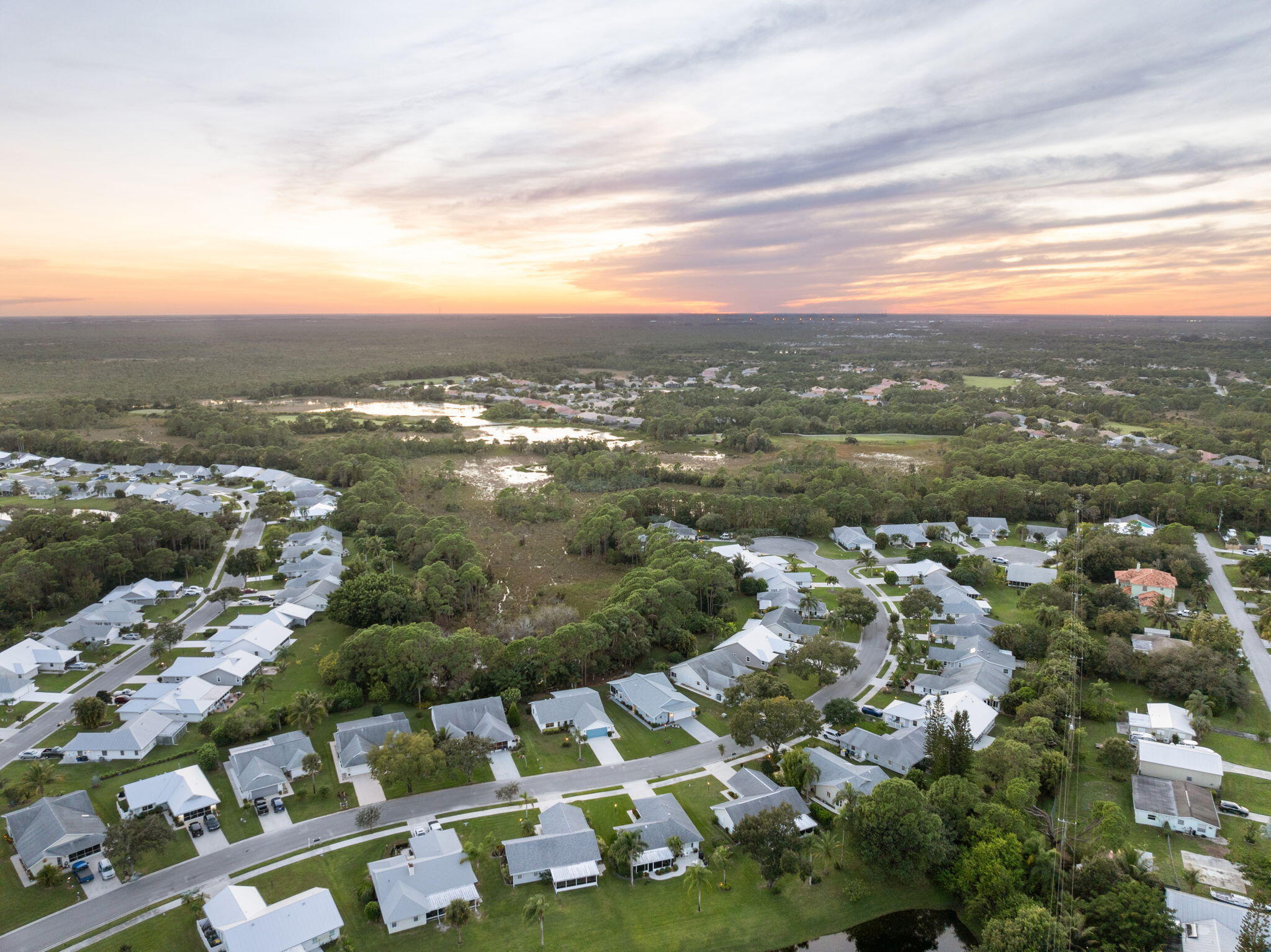 3822 Southeast Canvasback Place Stuart, FL 34997 - Photo 36 of 38 an aerial view of multiple house