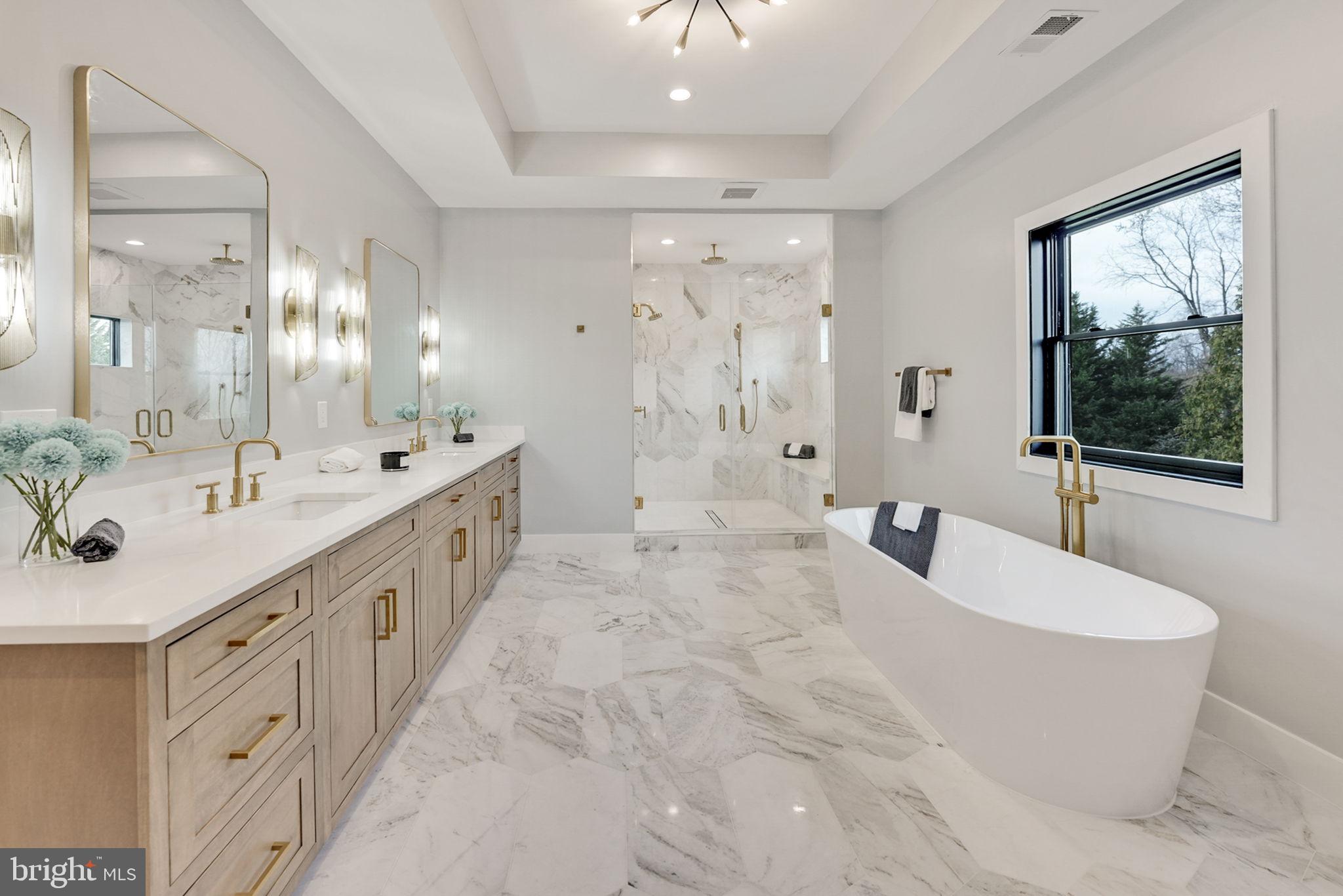 1422 Mayflower Drive McLean, VA 22101 - Photo 33 of 67 Primary Bathroom has dual sinks in extended vanity