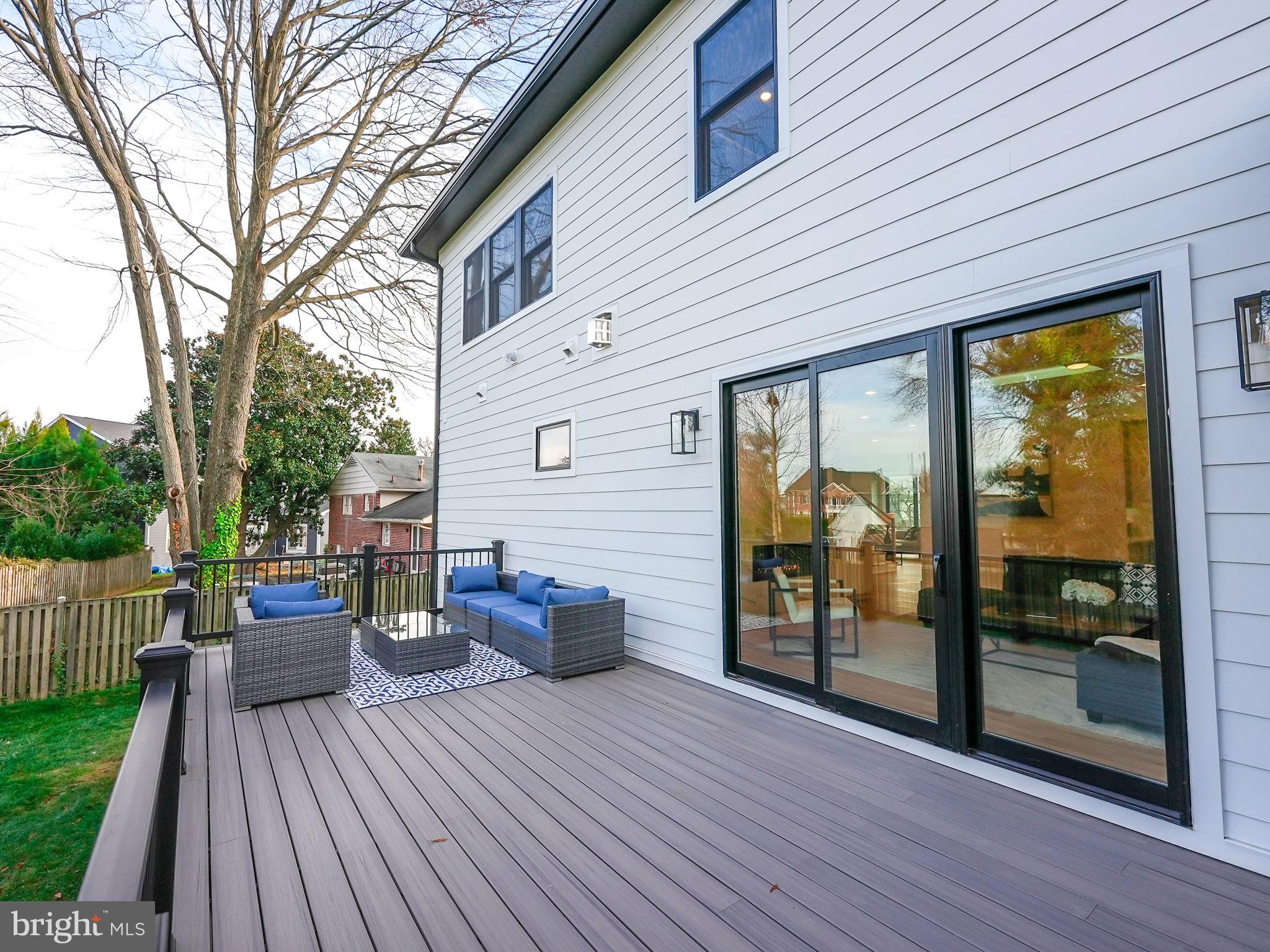 1422 Mayflower Drive McLean, VA 22101 - Photo 58 of 67 TREX deck has two sliding doors