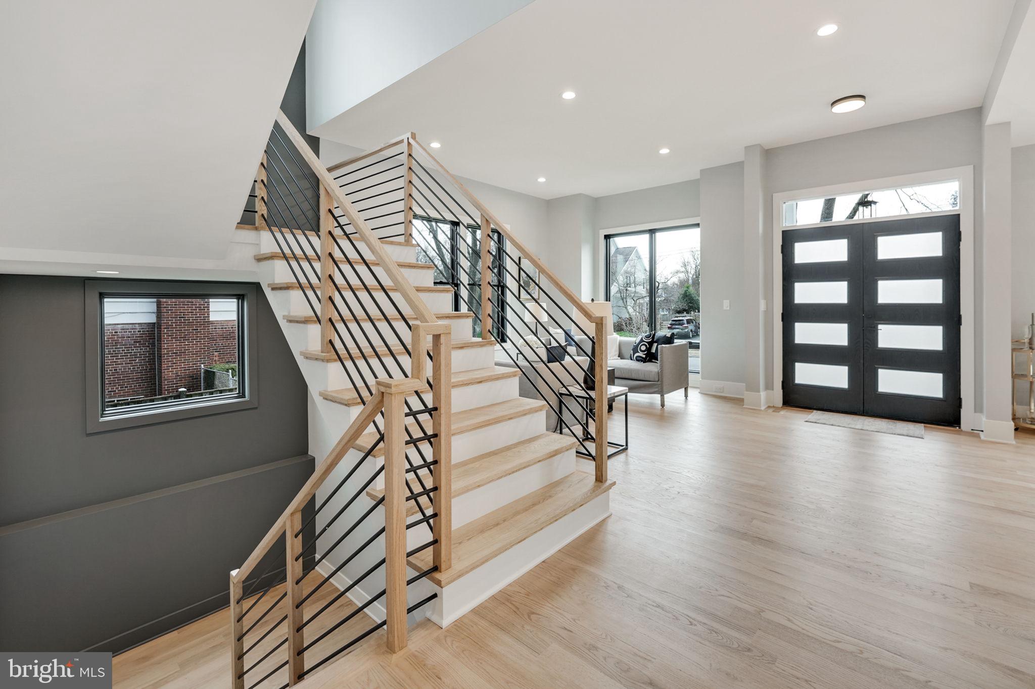 1422 Mayflower Drive McLean, VA 22101 - Photo 10 of 67 Staircase has natural oak treads and white risers