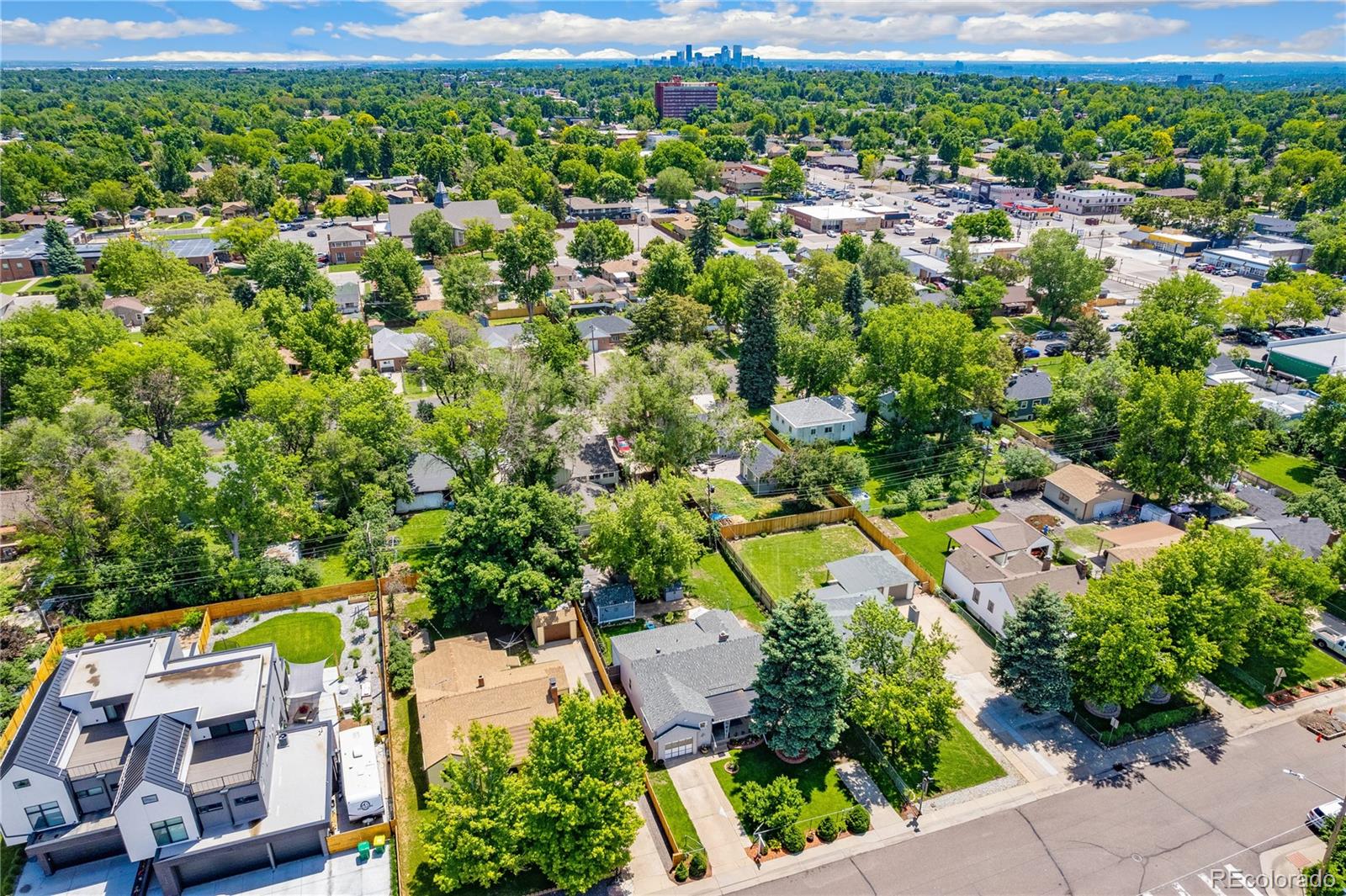 3880 Reed Street Wheat Ridge, CO 80033 - Photo 35 of 40 an aerial view of residential houses with outdoor space