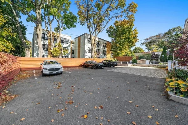 a car parked on the side of a street