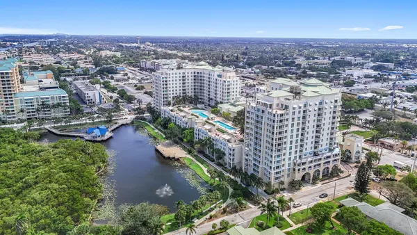 an aerial view of city