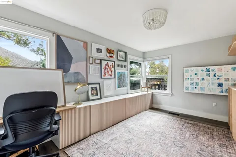 a room with furniture and a window