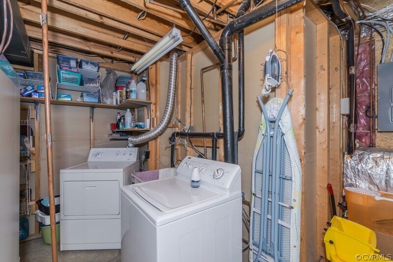 315 Buffalo Road Richmond, VA 23223 - Photo 19 of 24 The laundry area downstairs offers extra storage s