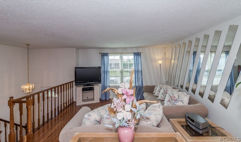 Main level opens up to a spacious family room with