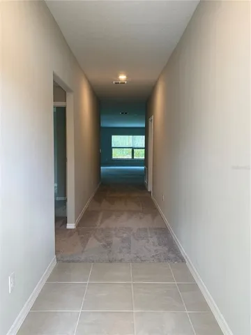 a view of hallway with window