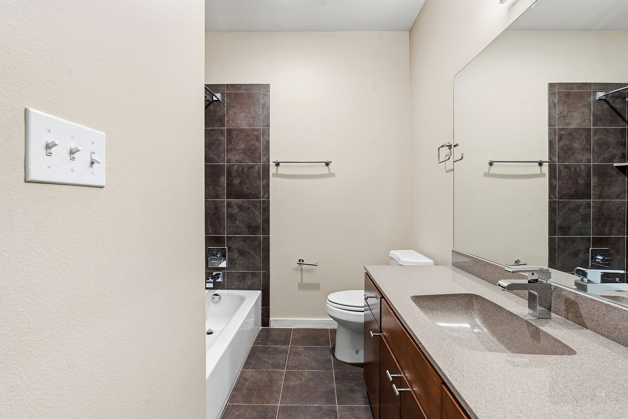 2911 Corbin Lane Austin, TX 78704 - Photo 19 of 37 a bathroom with a sink a toilet and shower