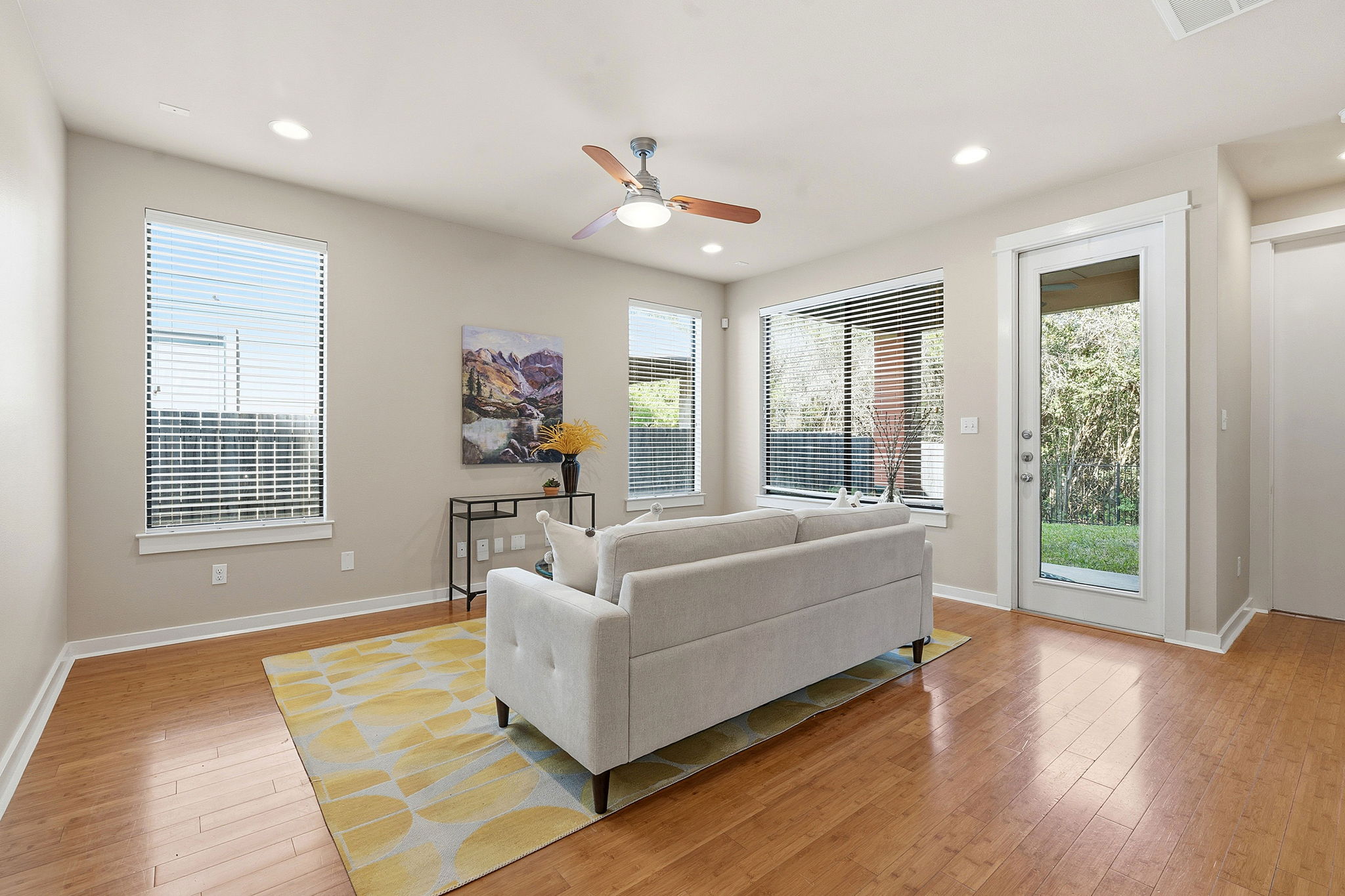 2911 Corbin Lane Austin, TX 78704 - Photo 2 of 37 a living room with furniture and a large window