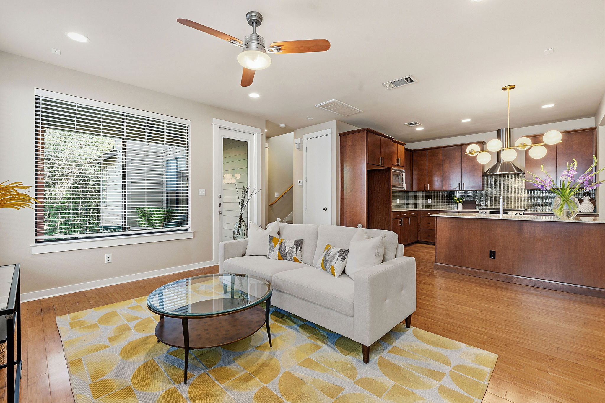2911 Corbin Lane Austin, TX 78704 - Photo 27 of 37 a living room with furniture and a large window