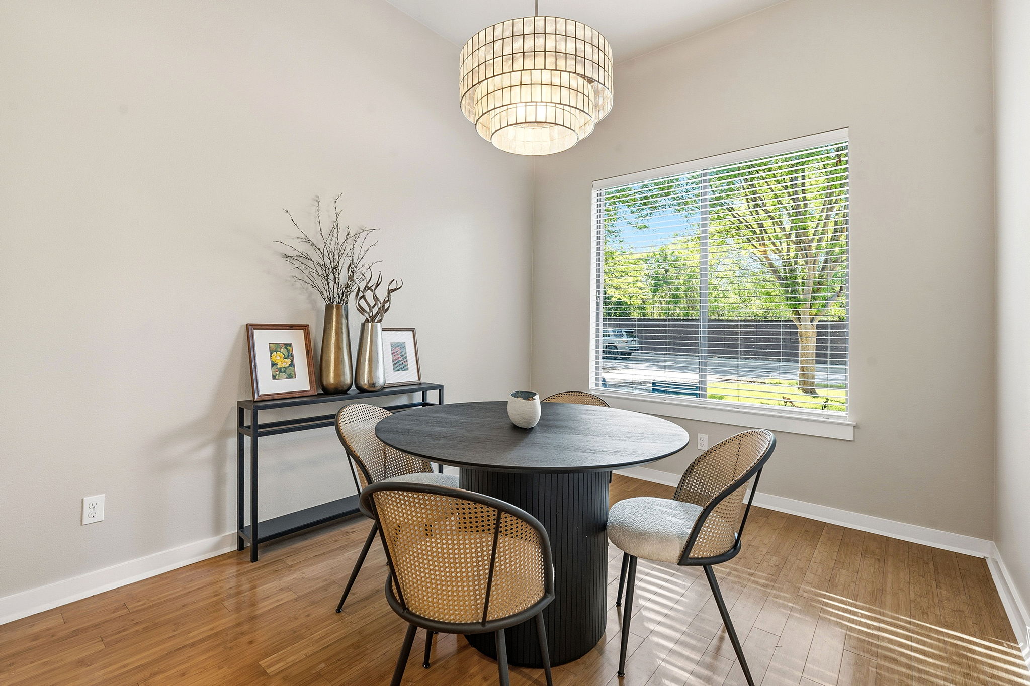 2911 Corbin Lane Austin, TX 78704 - Photo 8 of 37 a view of a dining room with furniture window and wooden floor
