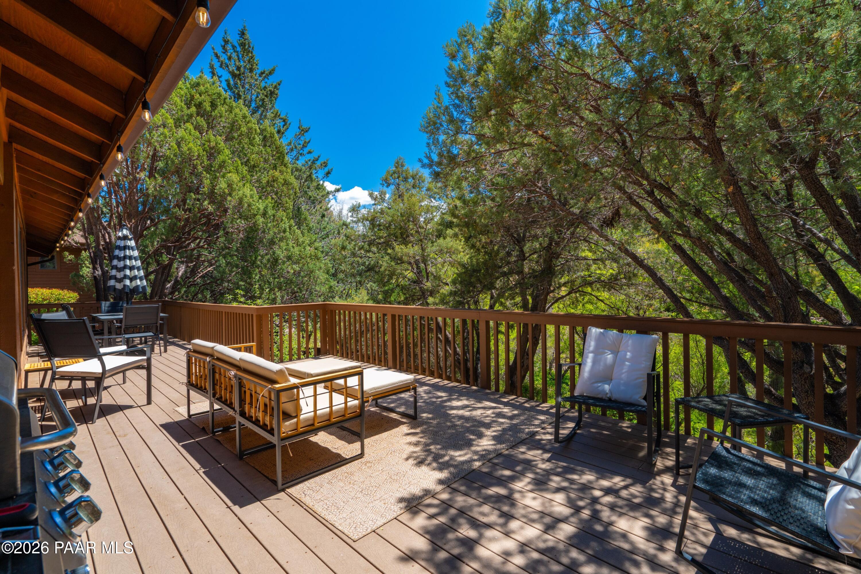 1285 Coyote Road Prescott, AZ 86303 - Photo 41 of 61 Deck with Pine Tree Views