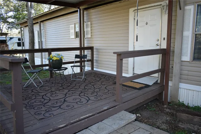 a view of an outdoor sitting space