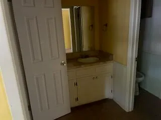 a bathroom with a sink