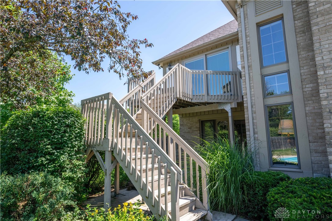 Stairs from Primary Suite to Pool Area