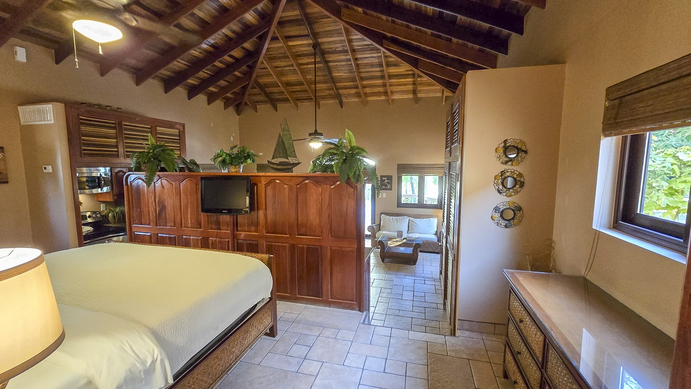 1.3 Miles North San Pedro, Unit CASITA1 Robstown, TX 78380 - Photo 14 of 37 a bed room with a bed and a chandelier