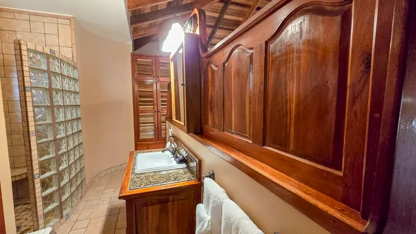 a view of a balcony