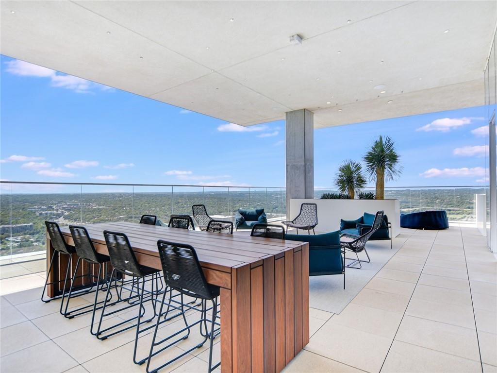 301 West Avenue, Unit 1202 Austin, TX 78701 - Photo 19 of 27 a view of a terrace with furniture and a potted plant