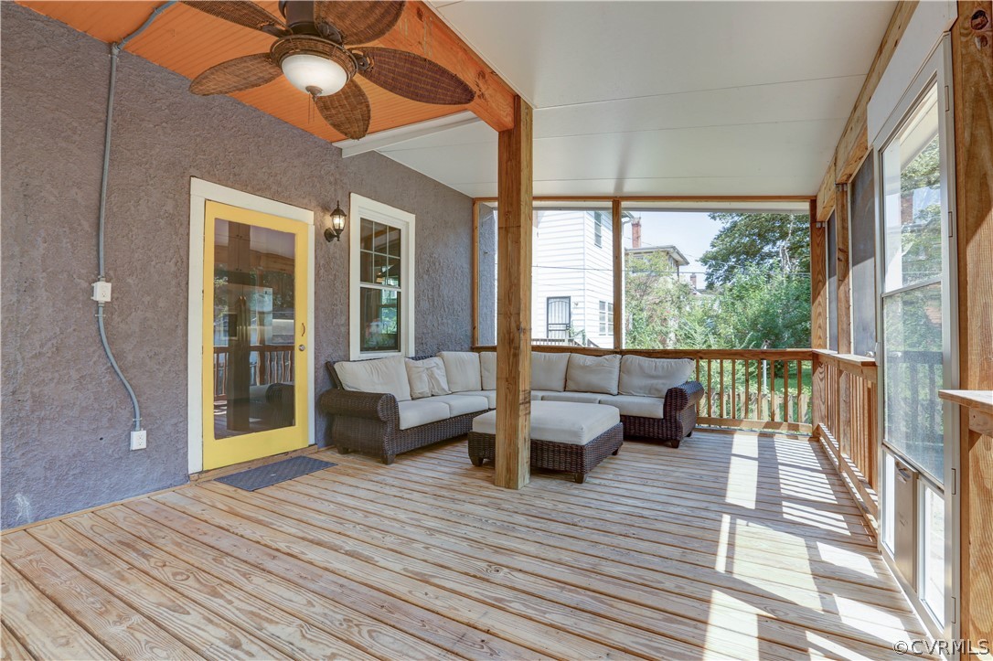 111 Overbrook Road Richmond, VA 23222 - Photo 39 of 43 Rear screened porch is massive!