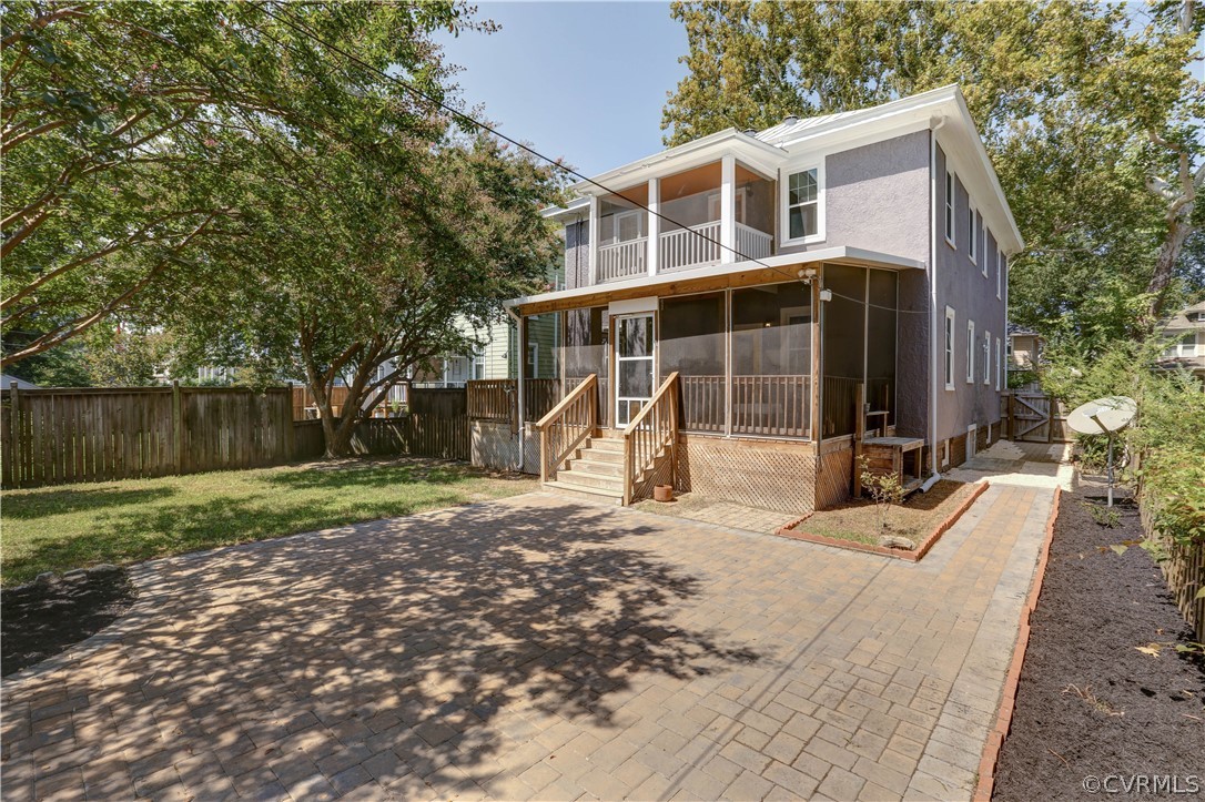 111 Overbrook Road Richmond, VA 23222 - Photo 40 of 43 Rear Elevation - Showing gigantic screened porch a