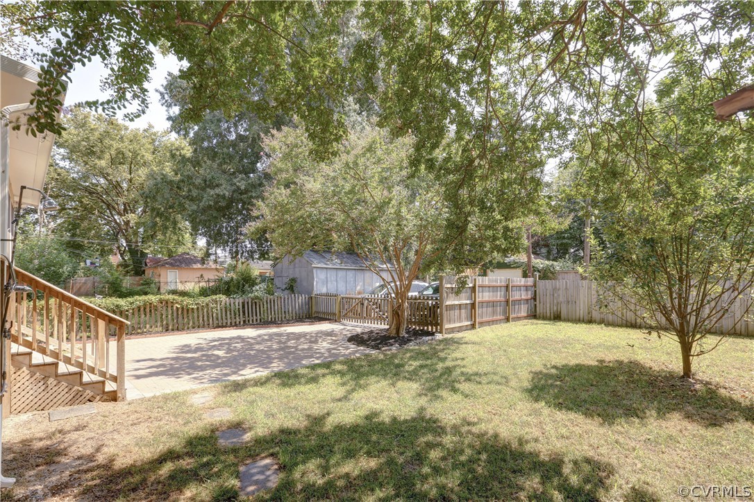 111 Overbrook Road Richmond, VA 23222 - Photo 41 of 43 Rear Yard - huge hardscape patio and off alley par