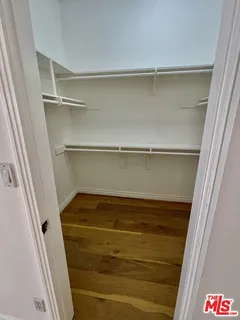 a refrigerator in a kitchen