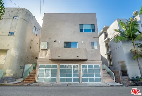 a view of a white building