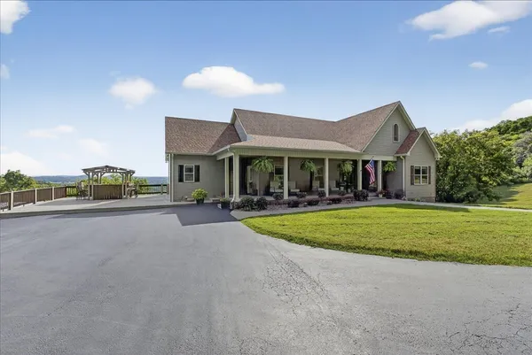 a view of a balcony with an outdoor space