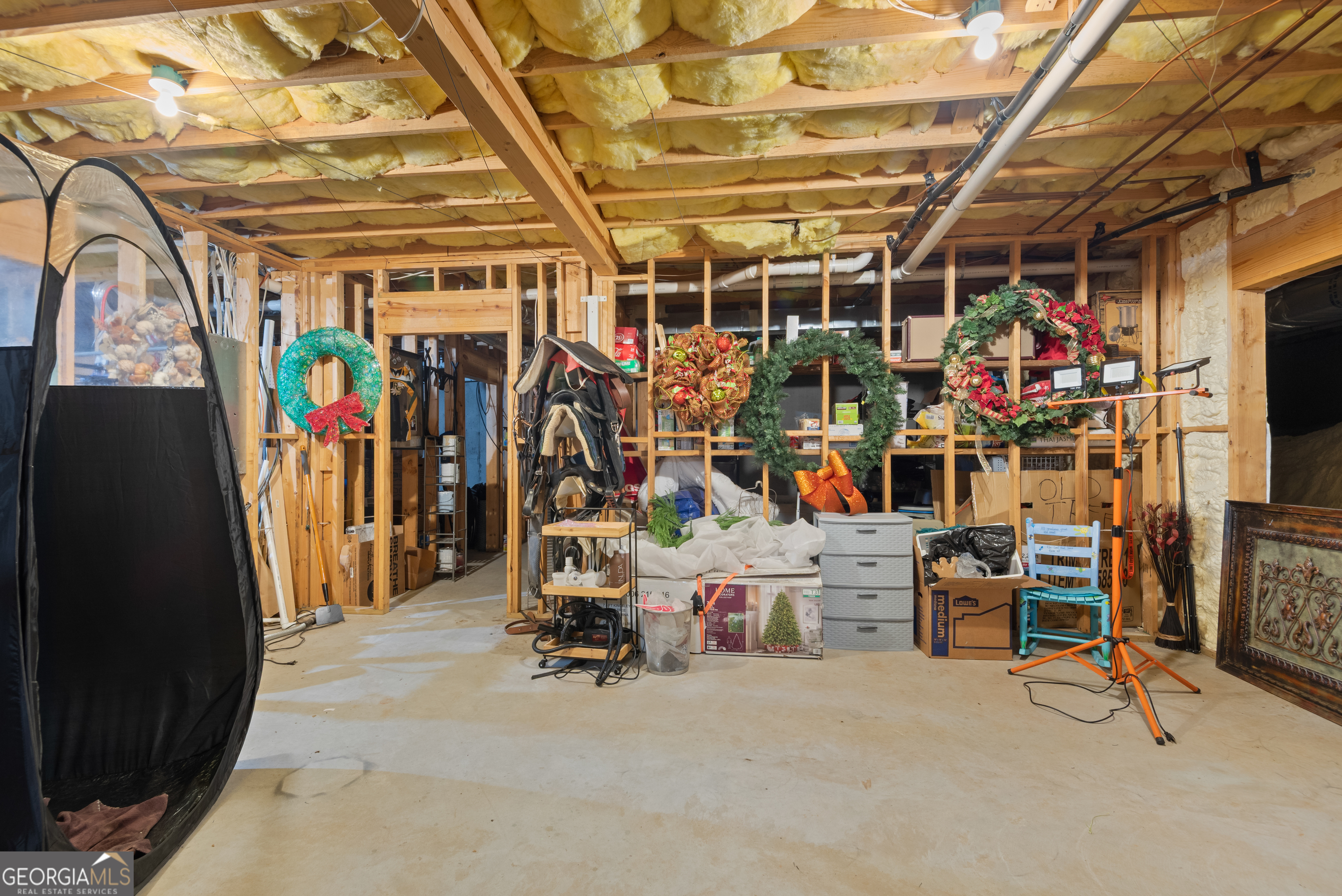 414 Parker Branch Road Barnesville, GA 30204 - Photo 67 of 101 a view of a storage room with racks