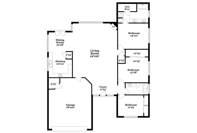 a picture of a bench in front of door