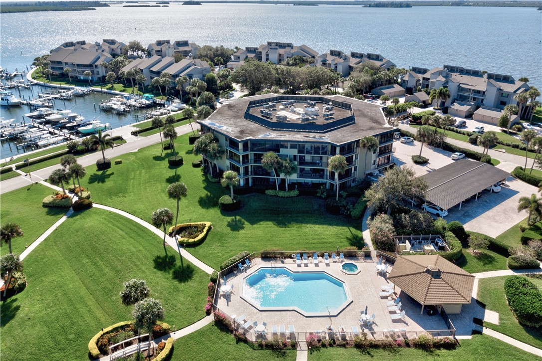 1850 Bay Road, Unit 2C Vero Beach, FL 32963 - Photo 24 of 36 an aerial view of a house having outdoor space