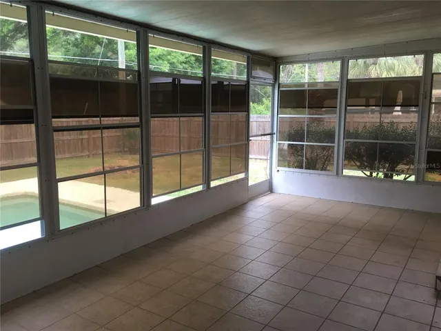 a backyard of a house