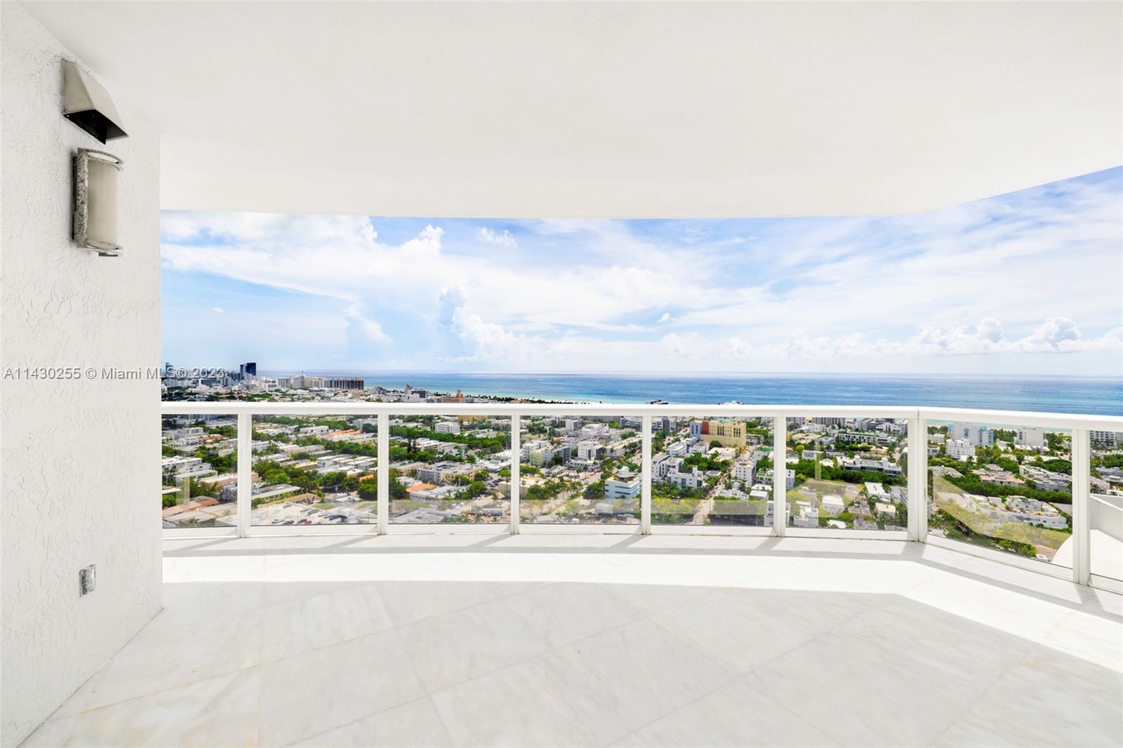 view of balcony with city view