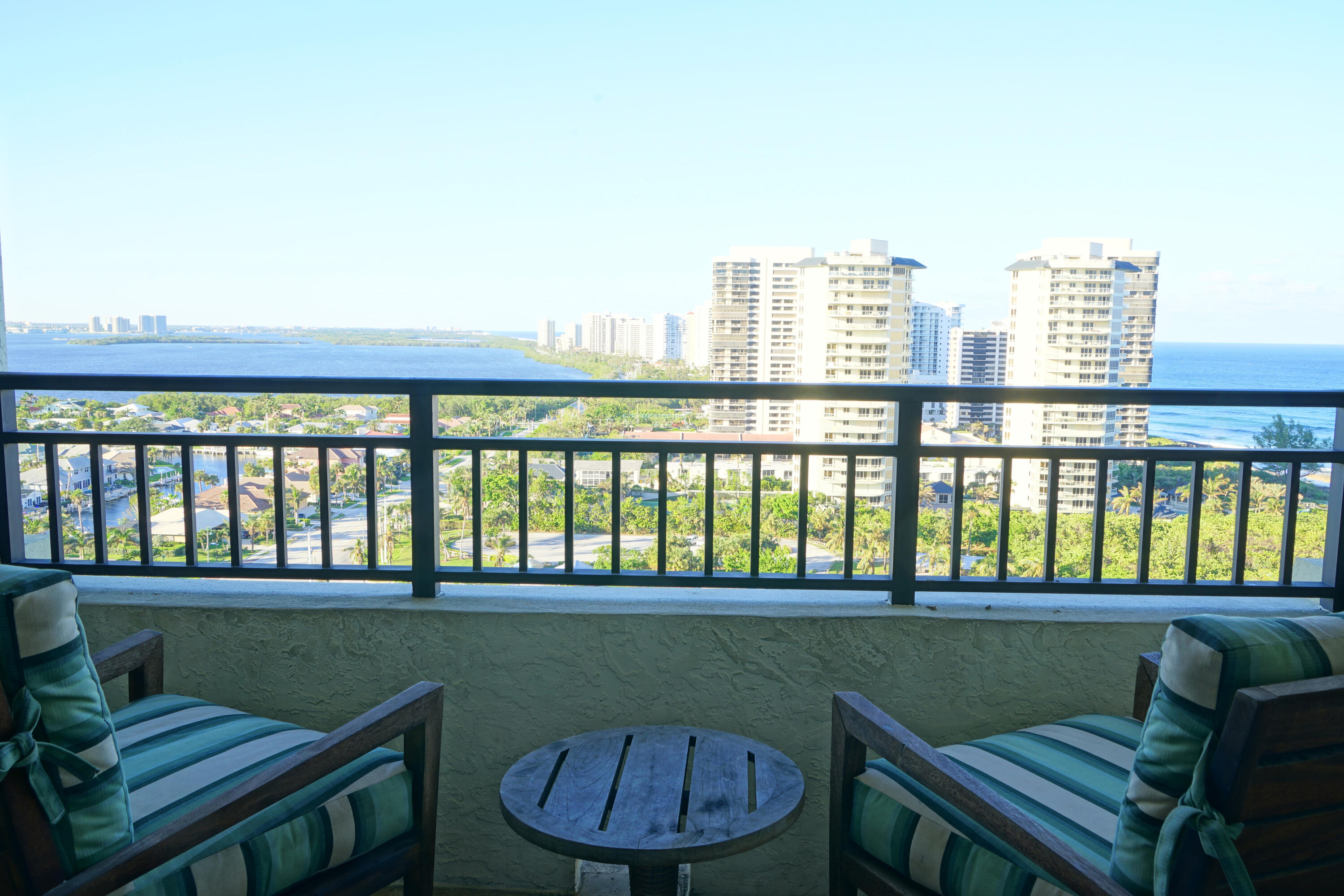 3800 North Ocean Drive, Unit 1703 Singer Island, FL 33404 - Photo 17 of 19 a view of a balcony with a yard