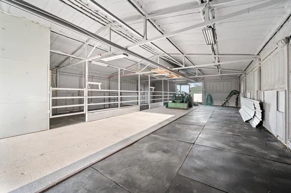 a view of a backyard with a garden