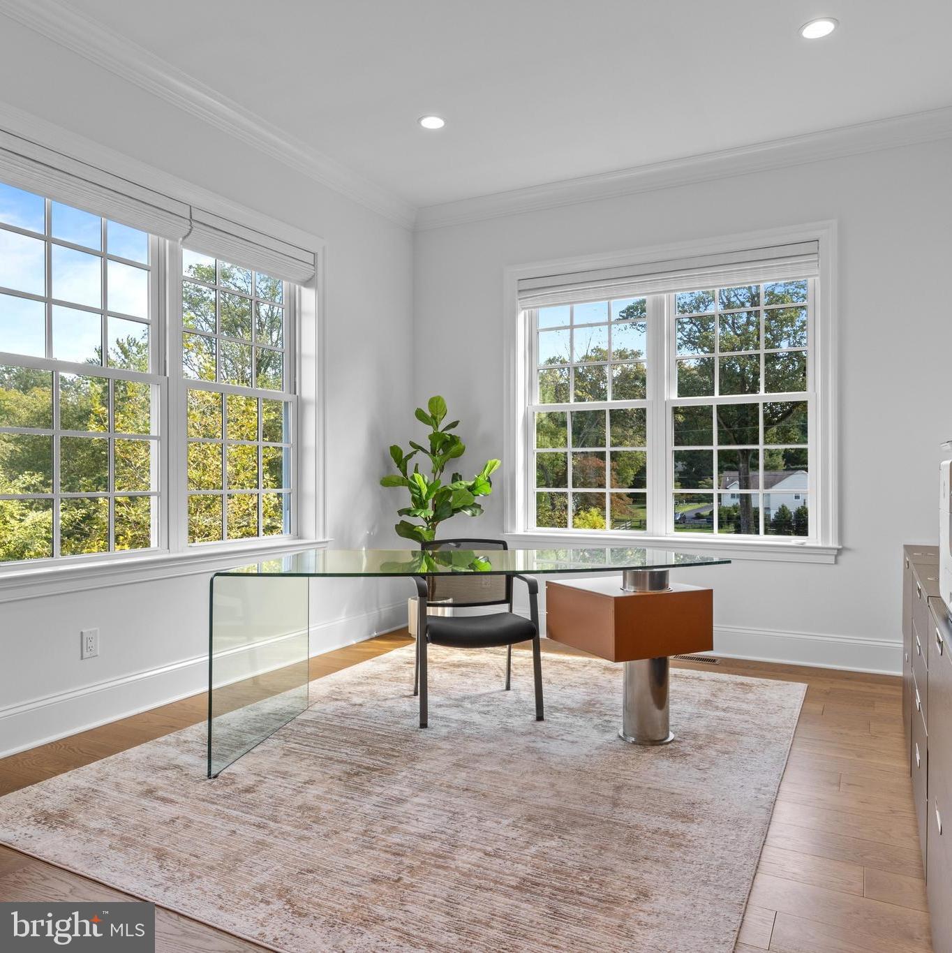 1052 Prescott Road Berwyn, PA 19312 - Photo 28 of 65 a living room with a large window and a potted plant