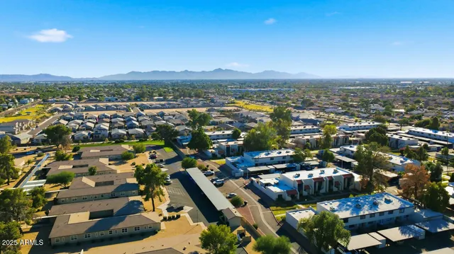 an aerial view of multiple house