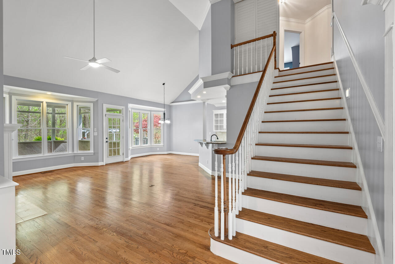 5900 Orchid Valley Road Raleigh, NC 27613 - Photo 39 of 52 a view of entryway and hall with wooden floor
