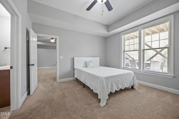 a view of a backyard with a small cabin