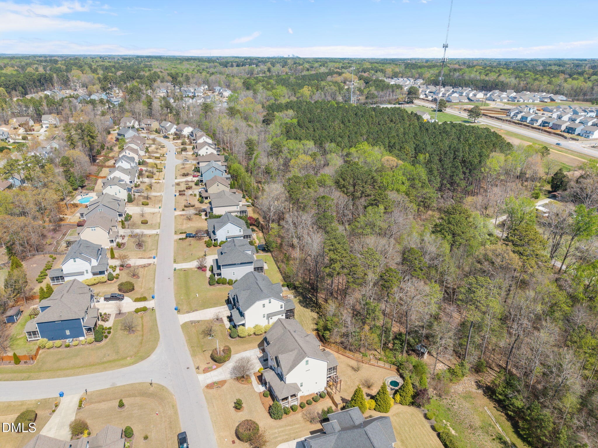 4603 Brighton Ridge Drive Apex, NC 27539 - Photo 61 of 69 an aerial view of residential houses with outdoor space