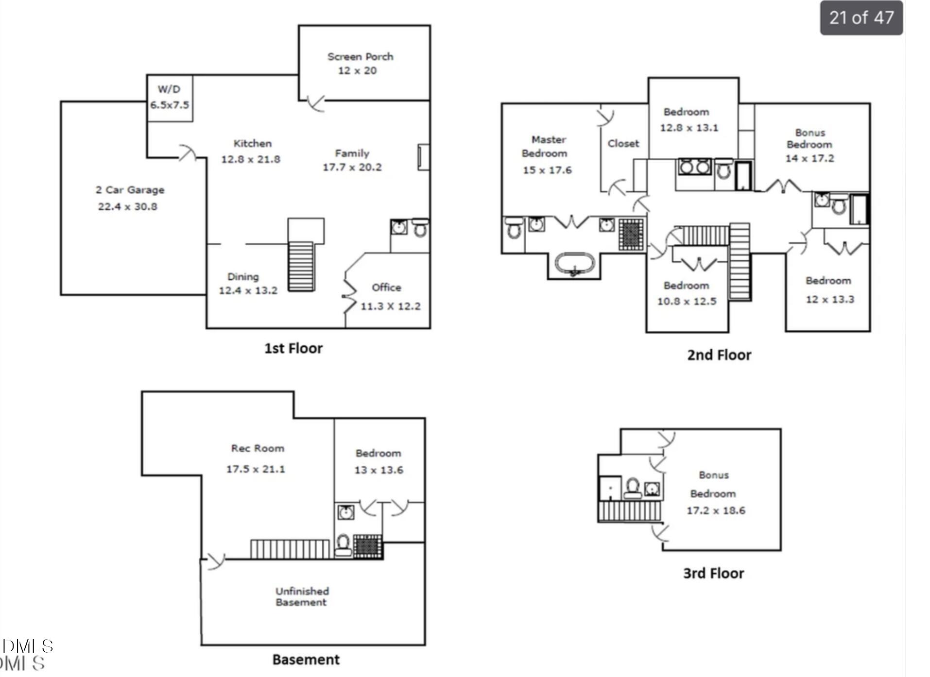 4603 Brighton Ridge Drive Apex, NC 27539 - Photo 69 of 69 4603 BR Floorplan
