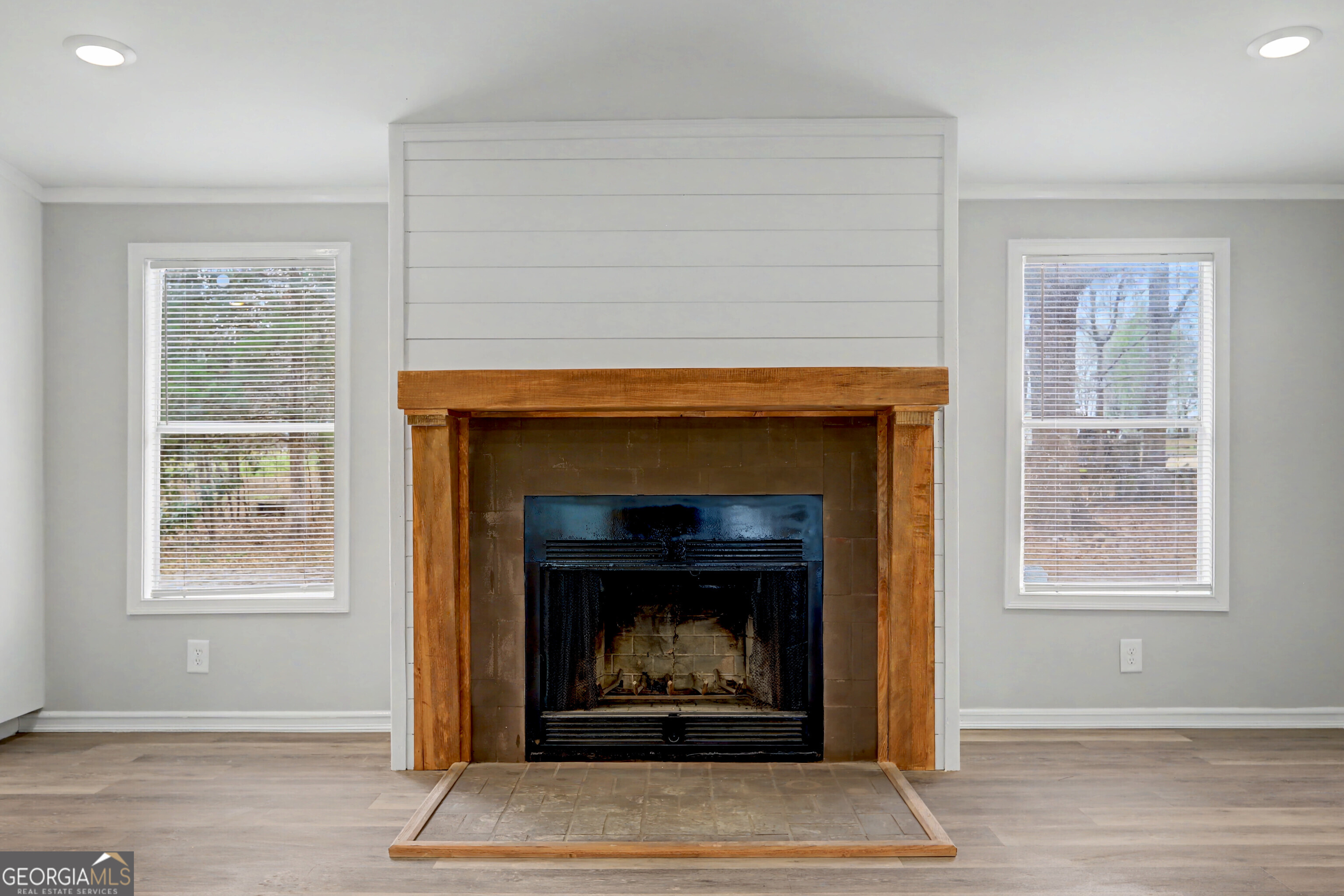 194 McKneely Road Milner, GA 30257 - Photo 8 of 30 a living room with a fireplace