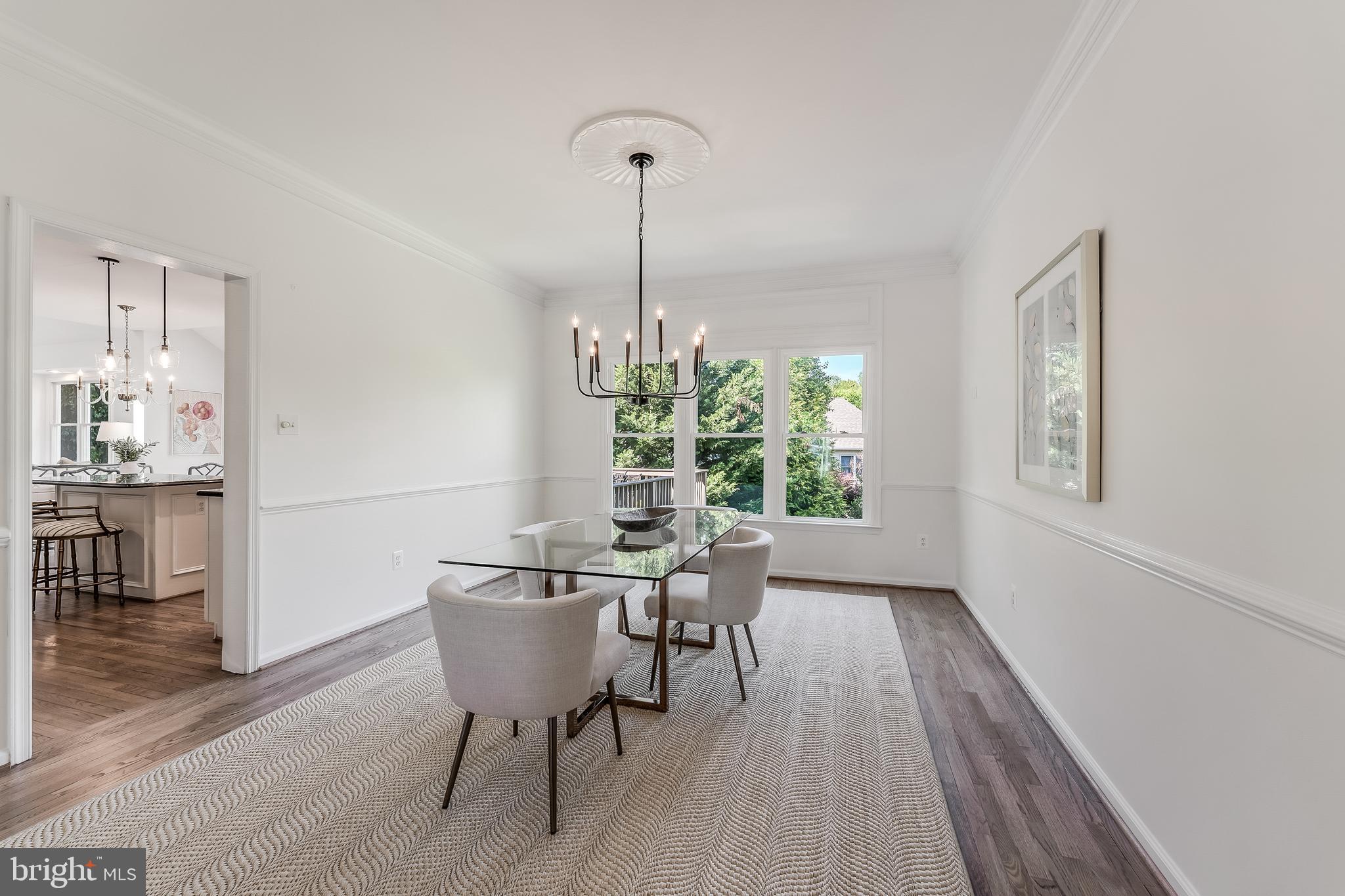 12537 Ridgegate Drive Herndon, VA 20170 - Photo 21 of 80 a view of a dining room with furniture window and wooden floor