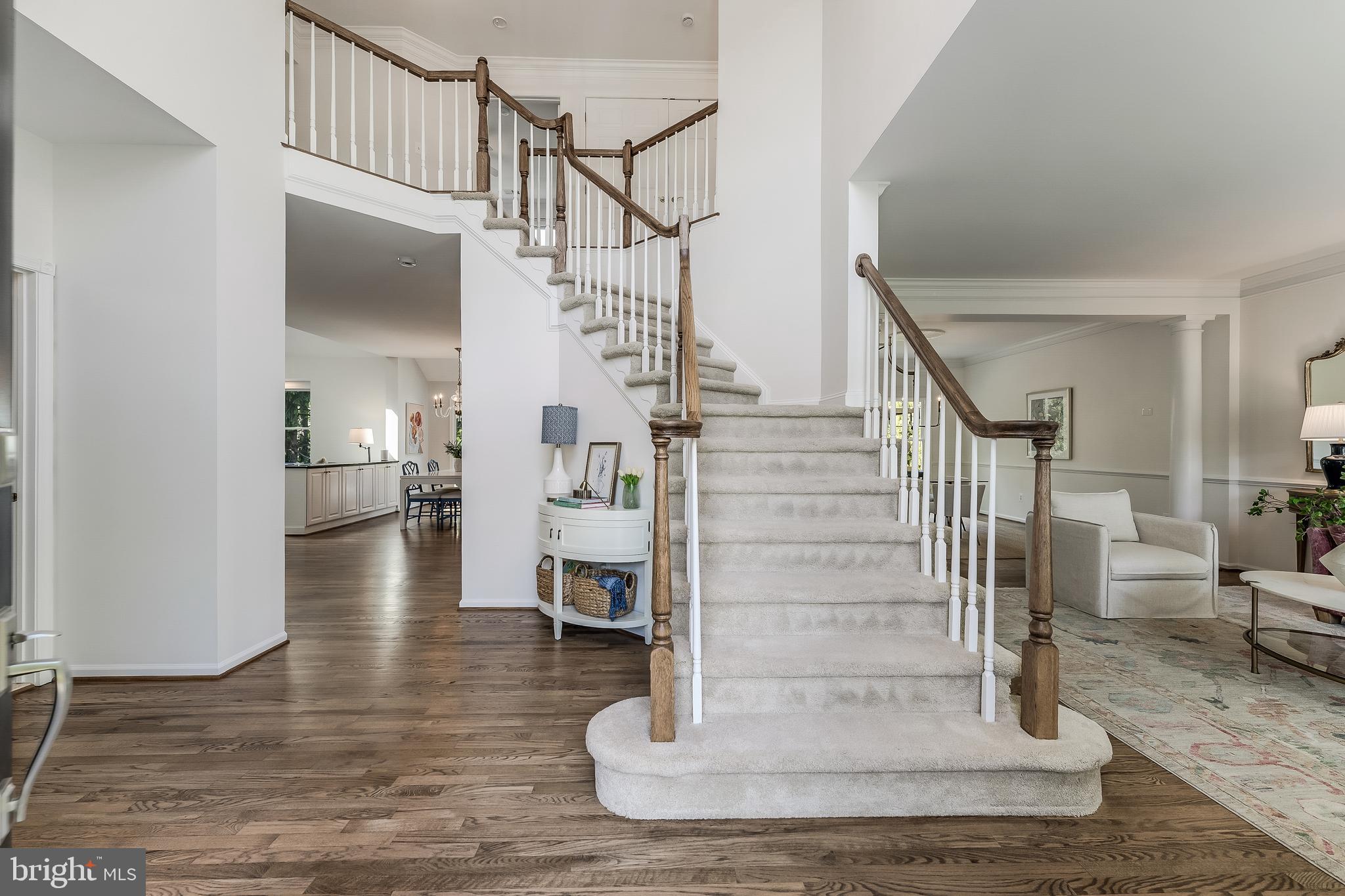 12537 Ridgegate Drive Herndon, VA 20170 - Photo 7 of 80 a view of entryway and hall with wooden floor