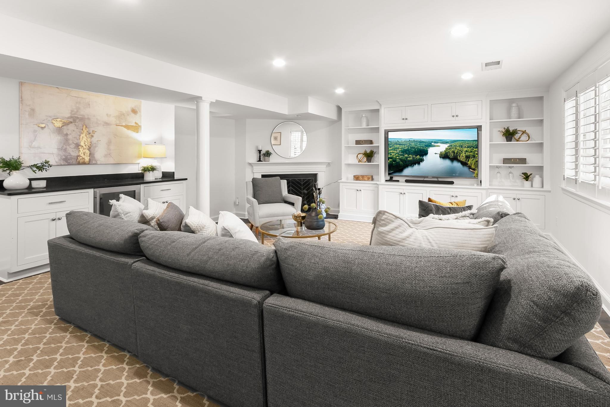 5120 Upton Street Northwest Washington, DC 20016 - Photo 39 of 53 a living room with furniture kitchen view and a large window