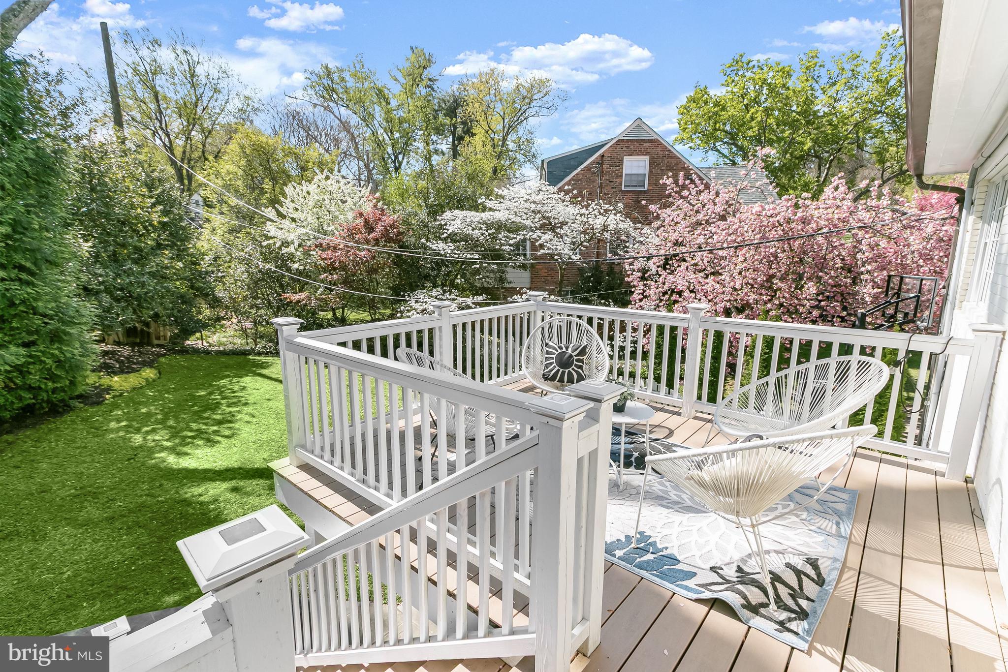5120 Upton Street Northwest Washington, DC 20016 - Photo 47 of 53 a view of a roof deck with couches