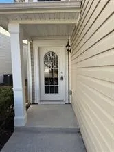 a view of front door of house