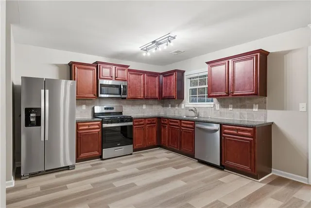 a view of a hallway with window